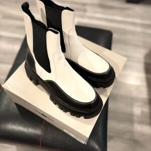 Black and White Women's Mark Fisher Boots